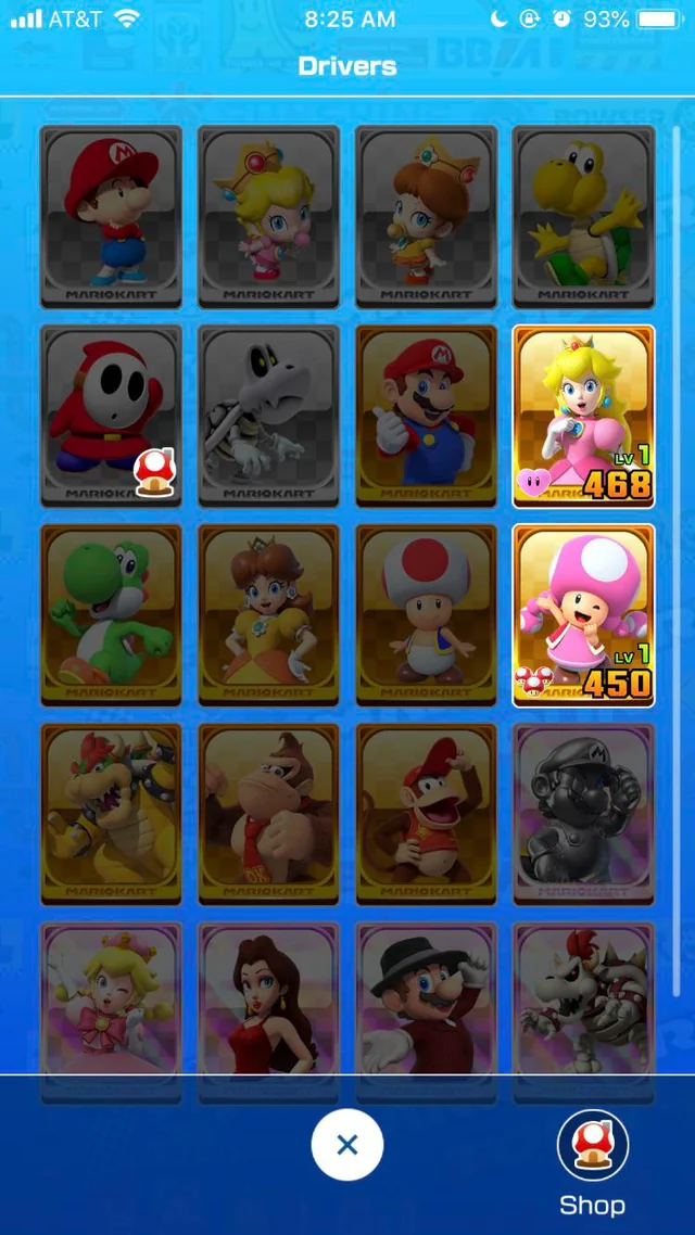 Mario Kart Tour Screenshot - Kart Collection
